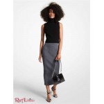 Жіноча Спідниця MICHAEL KORS (Ribbed Stretch Merino Wool Blend Midi Skirt) 60979-05 Derby Heather