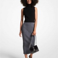 Жіноча Спідниця (Ribbed Stretch Merino Wool Blend Midi Skirt) 60979-05 Derby Heather