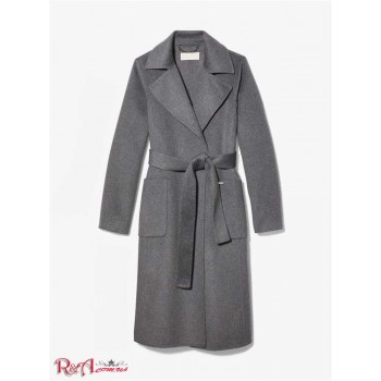 Жіноче Пальто (Wool Wrap Coat) 48849-05 Heather Сірий
