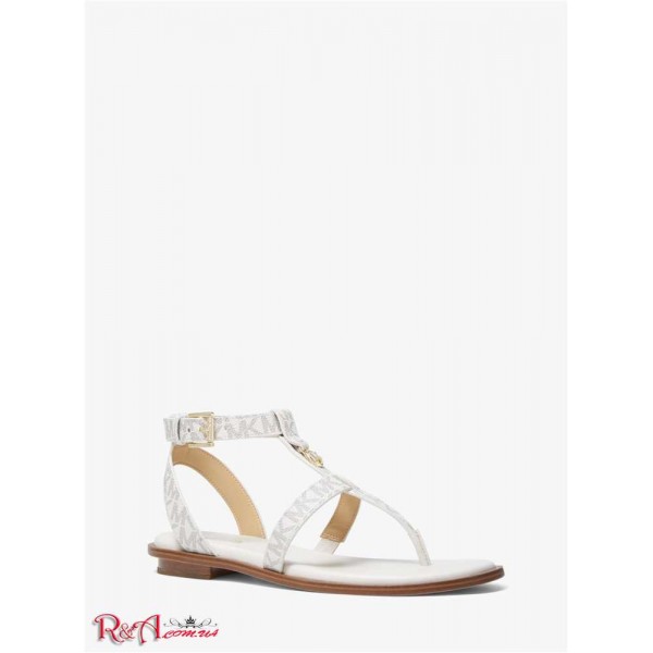 Женские Сандалии MICHAEL KORS (Sasha Logo Sandal) 61189-05 Ванилевый