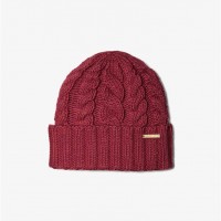Жіноча Шапочка (English Cable Knit Beanie Hat) 65169-05 Темний Ruby