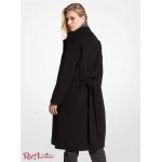 Женское Пальто MICHAEL KORS (Wool Blend Wrap Coat) 65129-05 Черный
