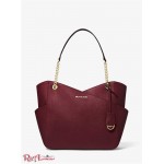 Женская Сумка на Плечо MICHAEL KORS (Jet Set Large Saffiano Leather Shoulder Bag) 65379-05 Merlot