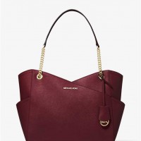 Женская Сумка на Плечо (Jet Set Large Saffiano Leather Shoulder Bag) 65379-05 Merlot