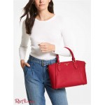 Женская Сумка Сэтчел MICHAEL KORS (Sienna Medium Pebbled Leather Satchel) 65539-05 Crimson