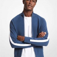 Чоловіча Куртка (Striped Viscose Blend Track Jacket) 61059-05 джинс