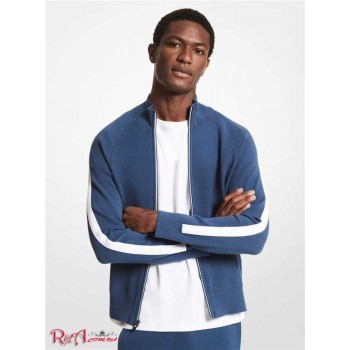 Чоловіча Куртка (Striped Viscose Blend Track Jacket) 61059-05 джинс