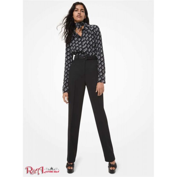 Жіночі Штани MICHAEL KORS (Wool-Gabardine Trousers) 65589-05 чорний