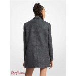 Женский Блейзер MICHAEL KORS (Plaid Stretch Wool Blend Boyfriend Blazer) 65059-05 дерби хизер
