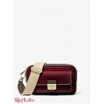 Женская Сумка Камера MICHAEL KORS (Bradshaw Medium Logo Embossed Patent Leather Camera Bag) 65439-05 Dk Berry